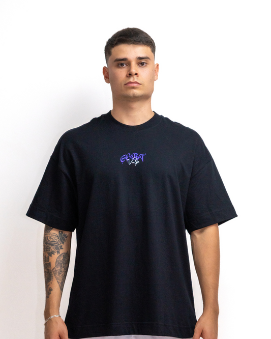 Camiseta Oversized Leão Preta