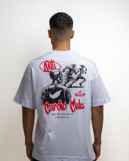 Camiseta Oversized Anti Cardio Branca