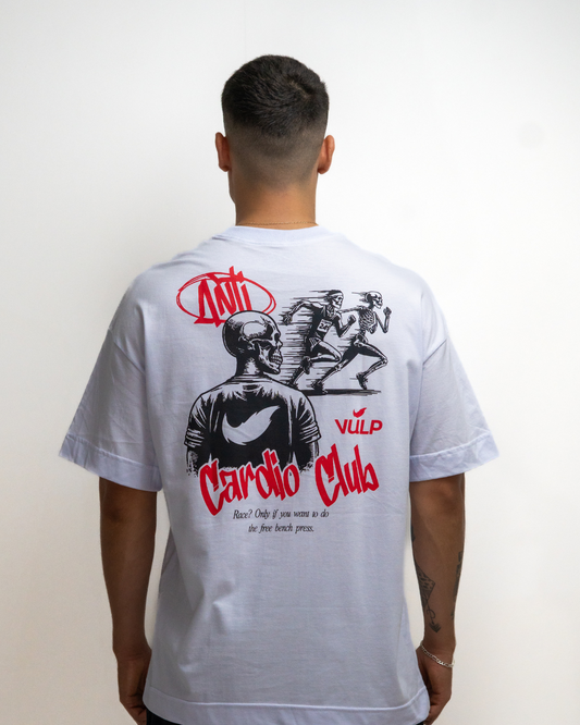 Camiseta Oversized Anti Cardio Branca