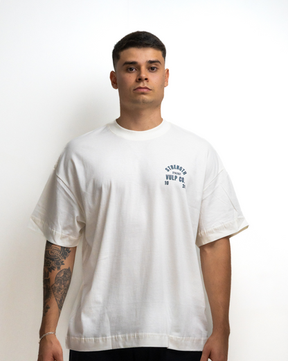 Camiseta Oversized Vulp Strengh Off-White